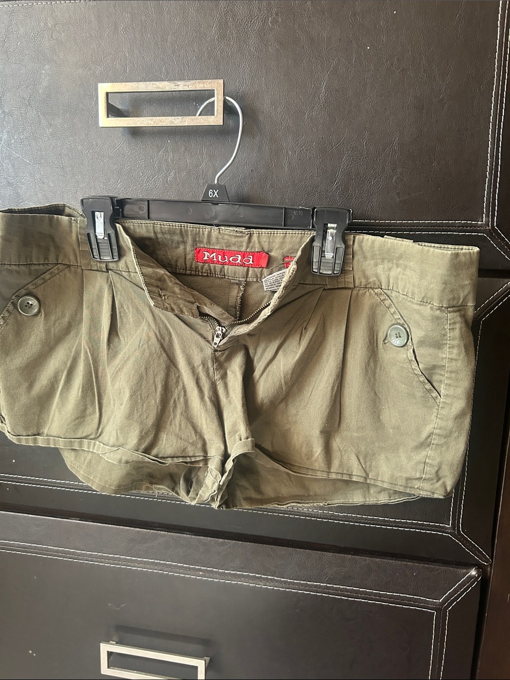 Mudd Olive Cargo Shorts with Buttoned Front Pockets